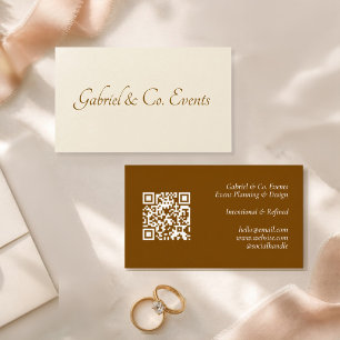 Moderne elegante QR-Code-Event-Visitenkarte Visitenkarte