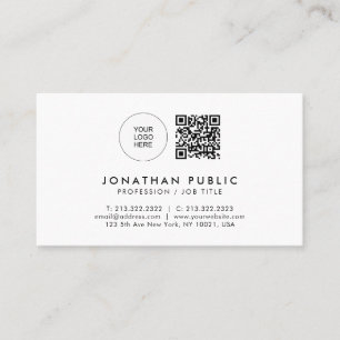 Moderne, elegante QR-Code-Vorlage für das benutzer Visitenkarte