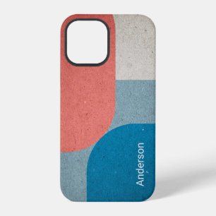 Moderne Elegante Retro-Linie Monogramm iPhone 12 Pro Hülle