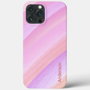 Moderne elegante Retro-Linien-Monogramm Case-Mate iPhone Hülle