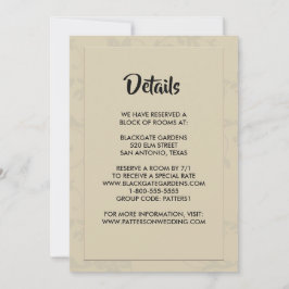 Moderne elegante romantische Umgebung Einladung