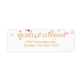 Moderne Elegante Rosa Gold Glitzer Confetti