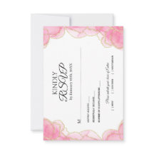 Moderne, elegante Rosa- und Goldhochzeit