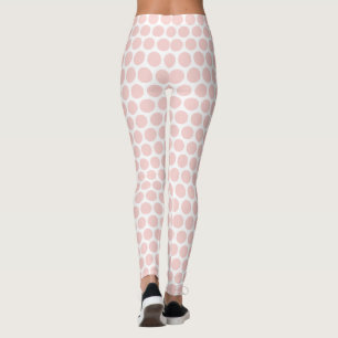 Moderne elegante Rosa- und Weißtöne Leggings