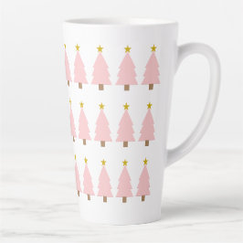 Moderne Elegante Rosa Weihnachtsbaum Milchtasse