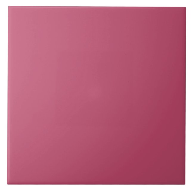 Moderne, elegante, rosafarbene Keramik Tile Fliese (Vorderseite)
