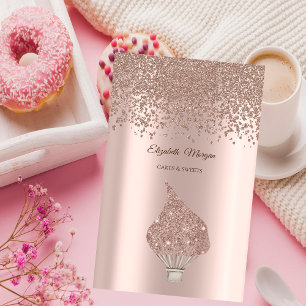 Moderne elegante Rose Gold Diamanten Glitter Schne Visitenkarte