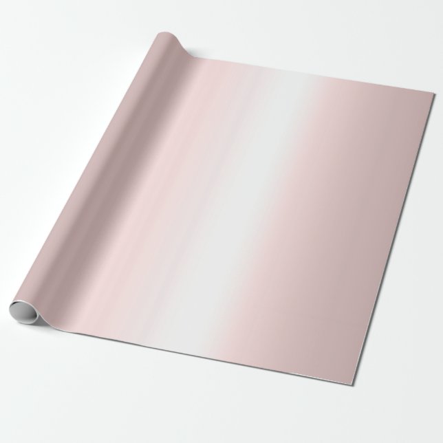 Moderne elegante Rose Gold Metallic Look Rosegold Geschenkpapier (Ungerollt)