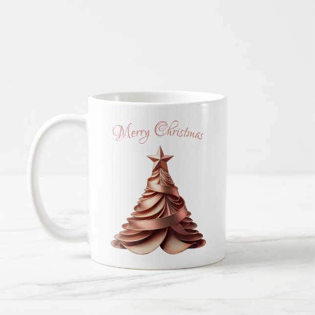 Moderne Elegante Rose Kaffeetasse (Links)