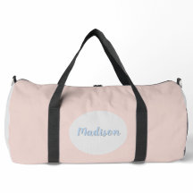 Moderne elegante Rose Rosa Personalisierte Duffle 