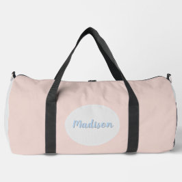 Moderne elegante Rose Rosa Personalisierte Duffle  Duffle Bag
