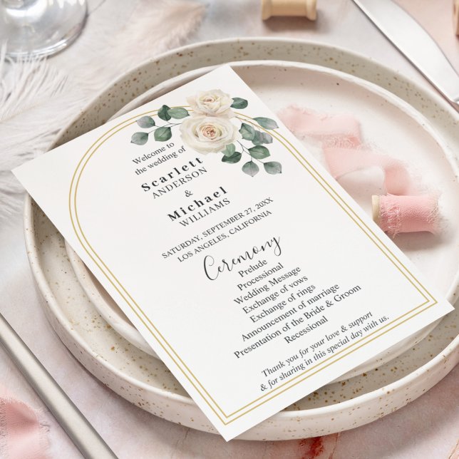 Moderne Elegante Rose und Golden Arch Hochzeit (Von Creator hochgeladen)