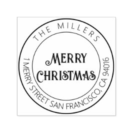 Moderne elegante Rücksendeadresse Selbstfarbige Br Permastempel