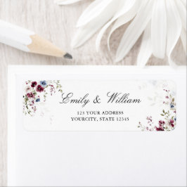 Moderne elegante Rücksendeadresse Wasserfarben