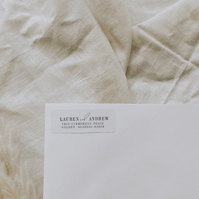 Moderne elegante Rücksendeadressen-Aufkleber (Von Creator hochgeladen)