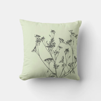 Moderne elegante Salbei-Wiesenblumen Kissen
