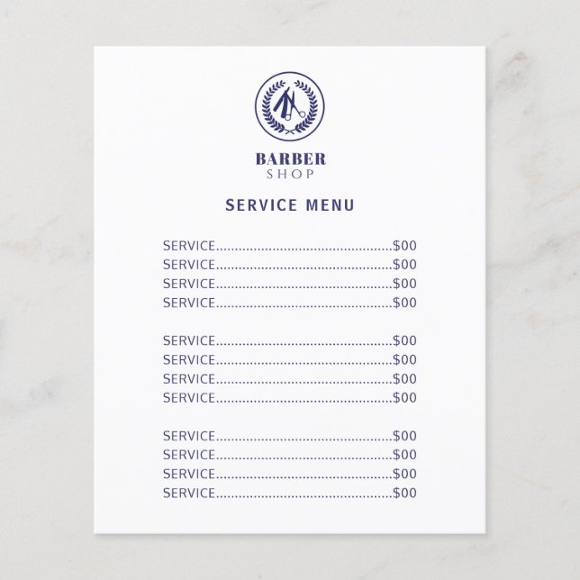 Moderne, elegante Salonpreise Dienstleistungen Fly Flyer (Vorne)