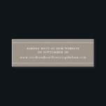 Moderne elegante Sand Website UAWG \ Registrierung Mini Visitenkarte<br><div class="desc">Fügen Sie mit dieser eleganten kleinen Karte alle zusätzlichen Informationen hinzu. Ideal für Website- oder E-Mail-UAWG,  oder jede andere kurze Nachricht,  die Sie als Geschenkregisterspeicher,  Empfang-Adresse...  Sand,  Taupe Ton mit Text und feinen Streifen in weiß. Teil unserer Hochzeitskollektion "Earth Tones Watercolor".</div>