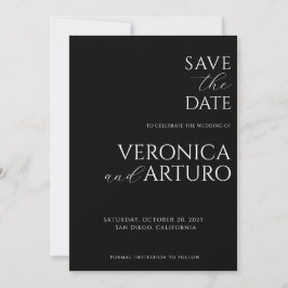 Moderne Elegante Save the Date Card