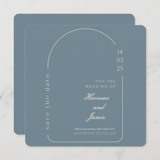 Moderne elegante Save the Date Hochzeitkarte
