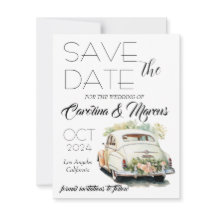 Moderne Elegante Save the Date Hochzeitseinladung