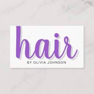 Moderne elegante schicke Hair Stylist Business Car Visitenkarte