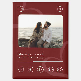Moderne Elegante Schicke Musik-Player-Foto Valenti Magnet