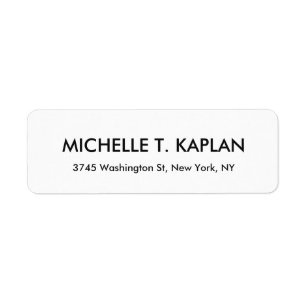 Moderne Elegante Schlicht Schwarz & Weiß Minimalis