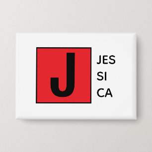 Moderne elegante schlichte professionelle Monogram Button