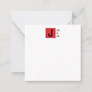Moderne elegante schlichte professionelle Namensmo Mitteilungskarte