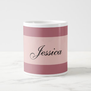Moderne Elegante Schlichte Rose Gold Ihr Name Jumbo-Tasse