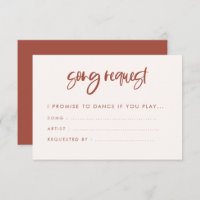 Moderne elegante schneerosa Hochzeit Song Anfrage