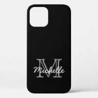 Moderne Elegante Schwarz-weiß handgeschriebene Mit