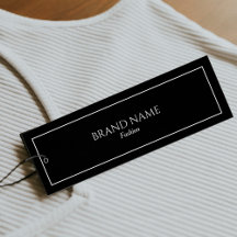 Moderne elegante Schwarz-Weiß-Tags