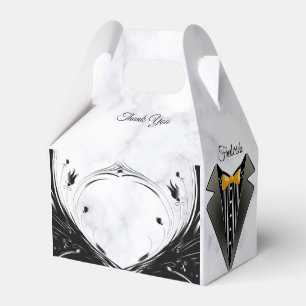 Moderne elegante Schwarze Silhouette auf weißem Ma Geschenkschachtel
