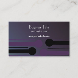 Moderne elegante schwarze und violette Farbe Visitenkarte