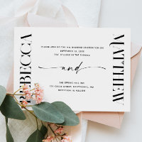 Moderne elegante schwarze und weiße Hochzeit | Fot