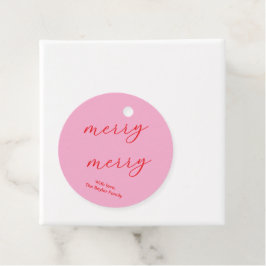Moderne, elegante Script-Holiday-Geschenk-Tags Geschenkanhänger