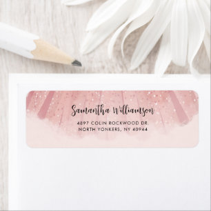 Moderne elegante Script-Rücksendeadresse