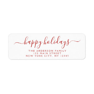 Moderne elegante Script Typografie Happy Holidays