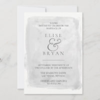 Moderne elegante Silver Gray Paint Splash Hochzeit