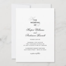 Moderne elegante Skript-Monogramm-Hochzeit