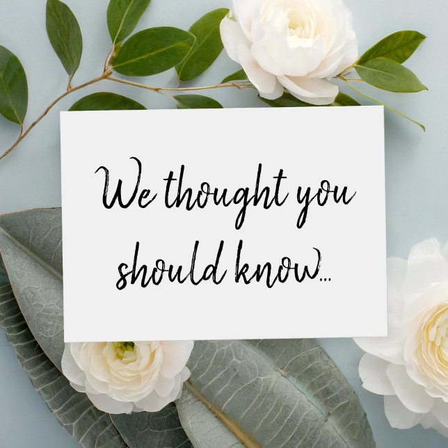 Moderne elegante SkriptSchwangerschaft Ankündigung (Von Creator hochgeladen)