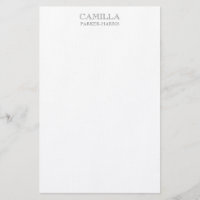 Moderne elegante Smokey Gold Personal Stationery 