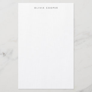 Moderne elegante Smokey Gray Personal Stationery Briefpapier