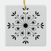 Moderne Elegante Snowflake Weihnachten