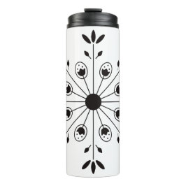 Moderne Elegante Snowflake Weihnachten Winter Thermosbecher