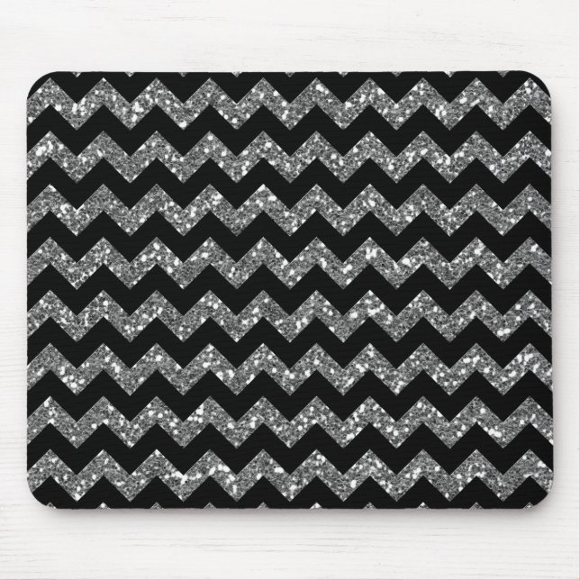 Moderne elegante Sparren auf Schwarzem Mousepad (Vorne)