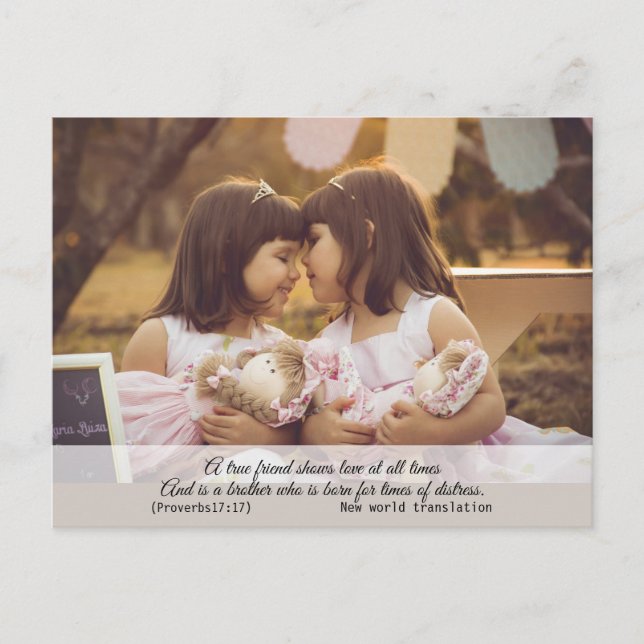 Moderne elegante spirituelle Bibel Verse Postkarte (Vorderseite)