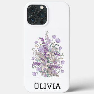 Moderne elegante süße girly einfache Wildblumen Case-Mate iPhone Hülle